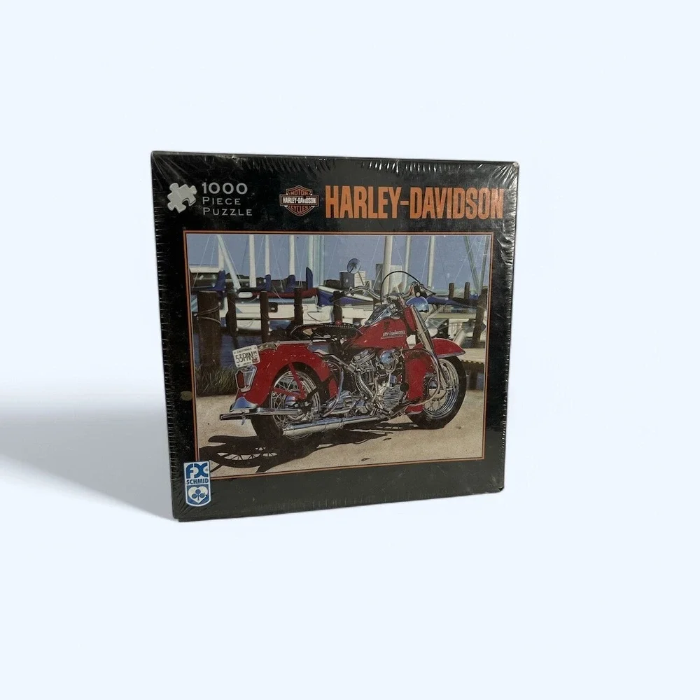 Harley Davidson 1000 Piece Jigsaw Puzzle Panacea Red Motorcycle Scott Jacobs NEW